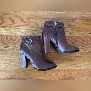 Ivanka Trump brown heeled booties